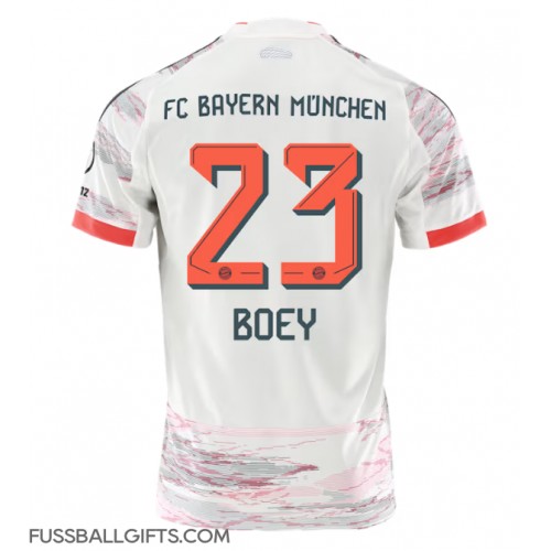Bayern Munich Sacha Boey #23 Fußballbekleidung Auswärtstrikot 2025-26 Kurzarm